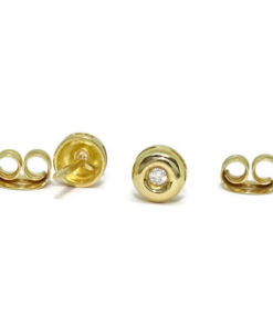 Pendientes de diamantes oro amarillo 0.08 quilates