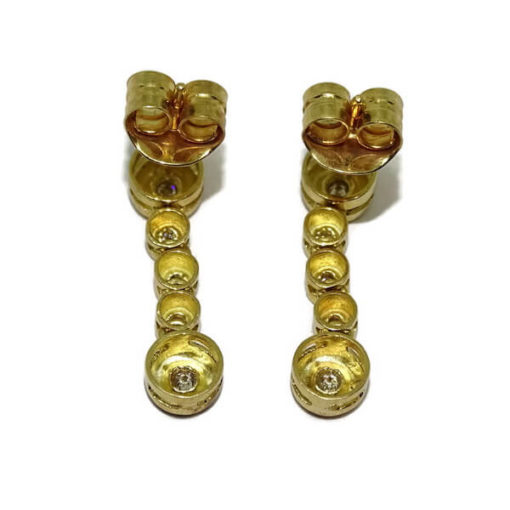 Pendientes de diamantes oro amarillo 0.22 quilates 07725521 - Imagen 6