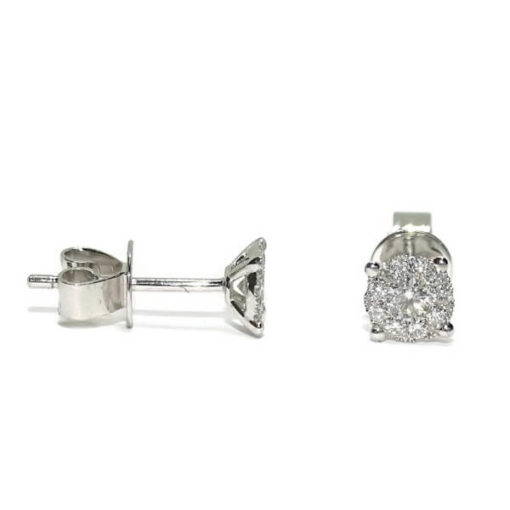 Pendientes diamantes oro blanco 0.34 quilates - Imagen 4