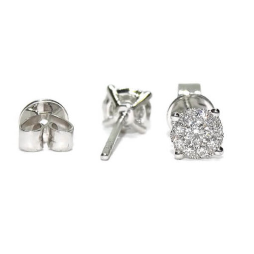 Pendientes diamantes oro blanco 0.34 quilates - Imagen 6