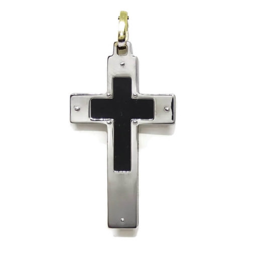 Cruz reversible oro 18k - Imagen 3