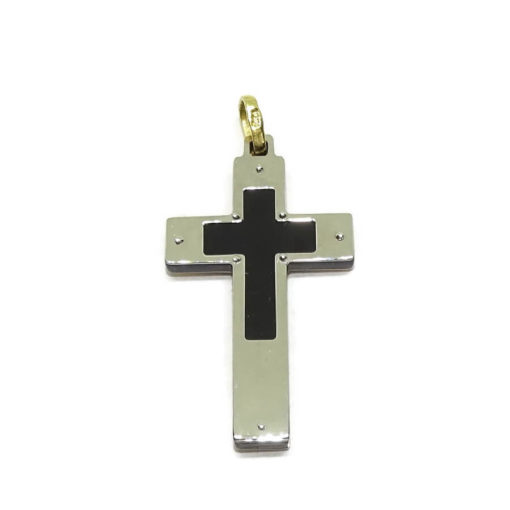 Cruz reversible oro 18k - Imagen 4