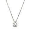 Collar de oro 4 garras con diamante