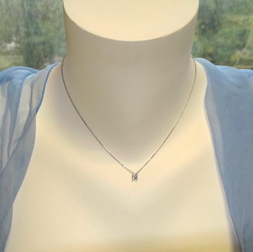 Collar de oro 4 garras con diamante - Imagen 6