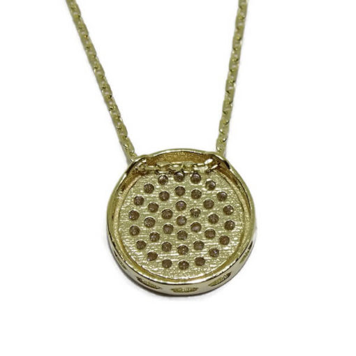 Collar oro y circonitas círculo - Imagen 5
