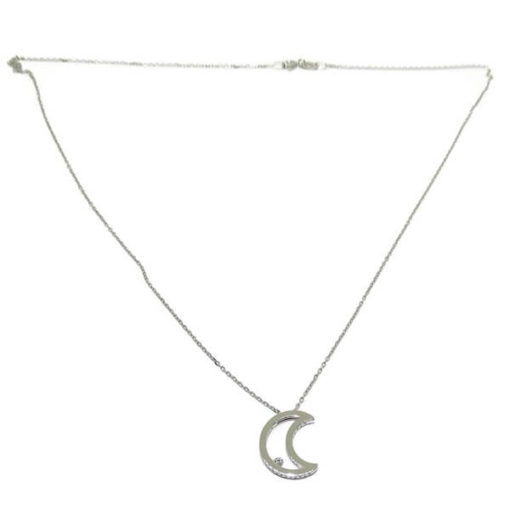 Collar luna diamantes y oro. - Imagen 4