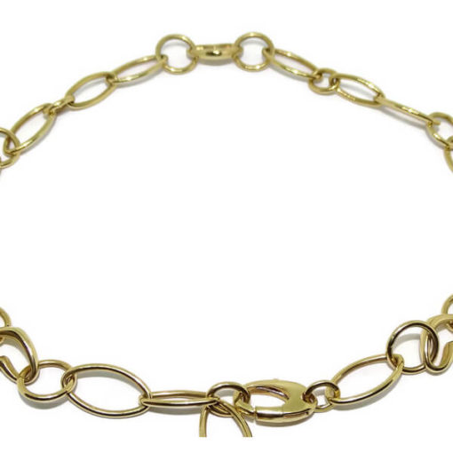 Collar oro amarillo corazón esmalte - Imagen 3