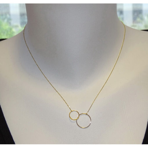 Collar oro amarillo siempre unidos 2 tamaños - Imagen 2
