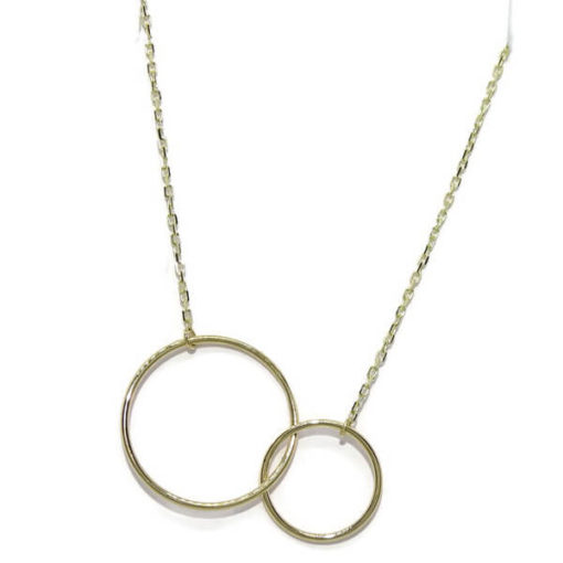 Collar oro amarillo siempre unidos 2 tamaños