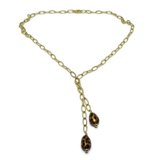 Collar pepitas oro amarillo y esmalte - Imagen 6