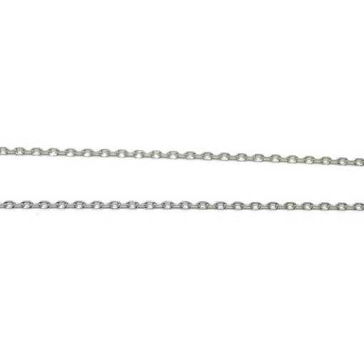 Collar de oro blanco con infinito y love - Imagen 3