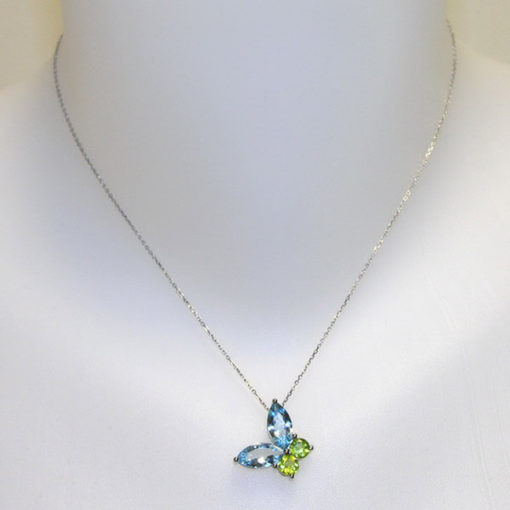 Collar de oro con topacios y olivinas - Imagen 2