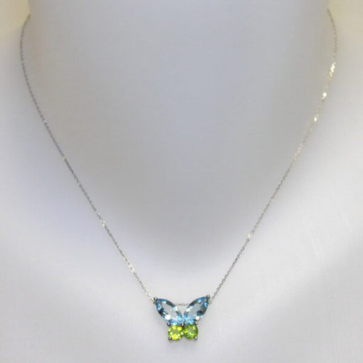 Collar de oro con topacios y olivinas - Imagen 3