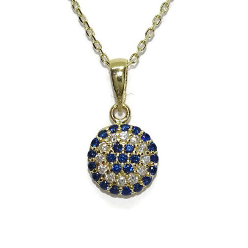 Collar de oro y circonitas de color - Imagen 3