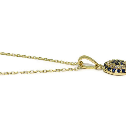 Collar de oro y circonitas de color - Imagen 4
