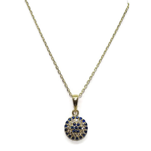 Collar de oro y circonitas de color - Imagen 5
