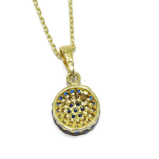 Collar de oro y circonitas de color - Imagen 6