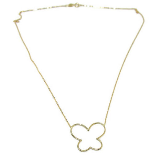 Collar mariposa todo oro amarillo - Imagen 5