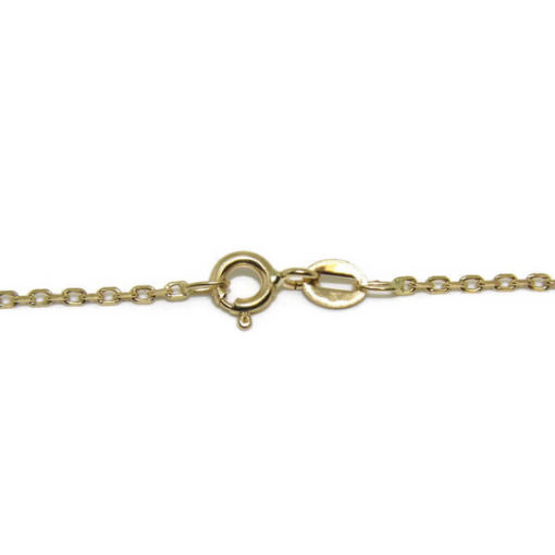 Colgante circonita 4 garras oro amarillo - Imagen 6