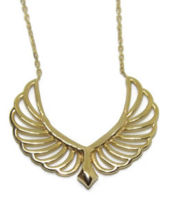 Collar alas oro amarillo