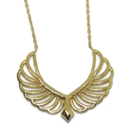 Collar alas oro amarillo