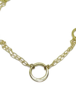 Collar oro amarillo círculos