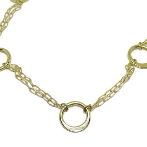 Collar oro amarillo círculos