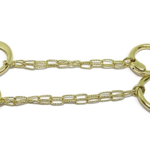 Collar oro amarillo círculos - Imagen 4