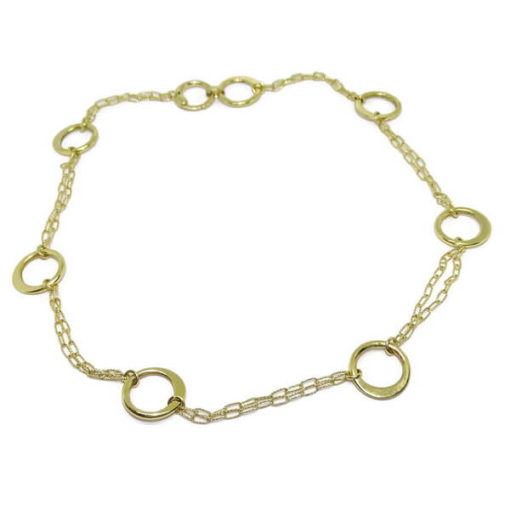 Collar oro amarillo círculos - Imagen 5