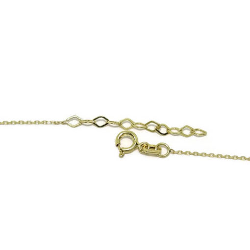 Collar infinito oro amarillo y circonitas - Imagen 5