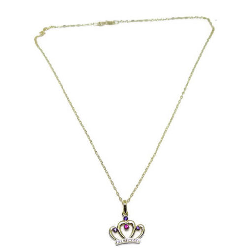 Collar corona y circonitas con oro amarillo - Imagen 3