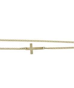 Cruz de lado oro amarillo
