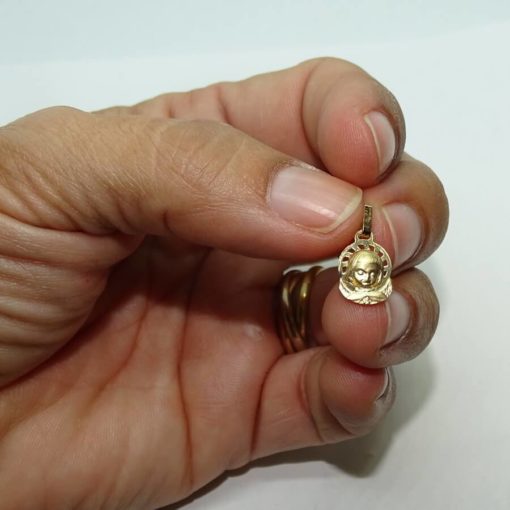 Medalla angelito bebe calada - Imagen 2