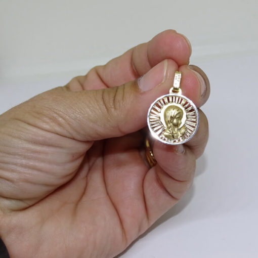Medalla Bicolor Virgen niña - Imagen 3