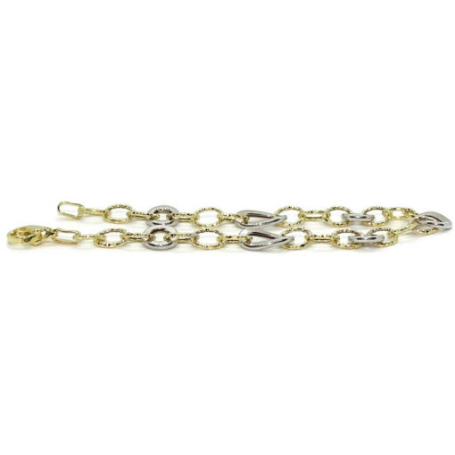 Pulsera bicolor oro mujer 3.75gr - Imagen 4