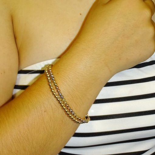Pulseras bolas tricolor - Imagen 7