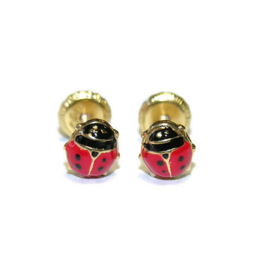 Pendientes forma de mariquitas