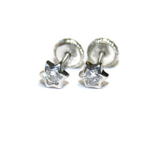 Pendientes estrella oro bebe - Imagen 3