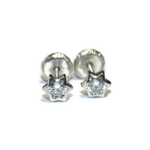 Pendientes estrella oro bebe