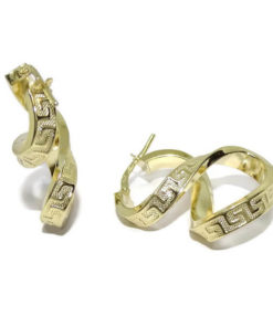 Aros ocho greca 4x29.00- 2.50gr de oro de 18k - Imagen 6