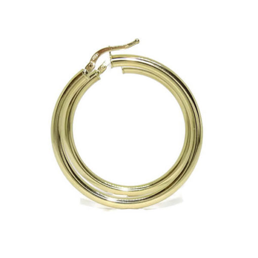 Aros oro lisos 3x35.00 -3.10gr de oro de 18k - Imagen 3