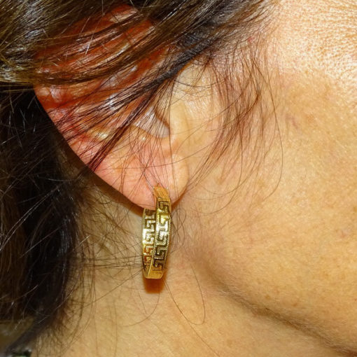 Aros greca oro - Imagen 2