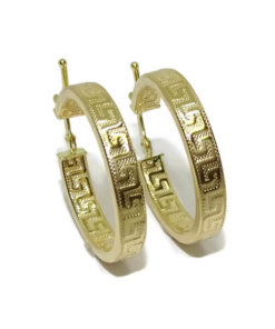 Aros greca oro