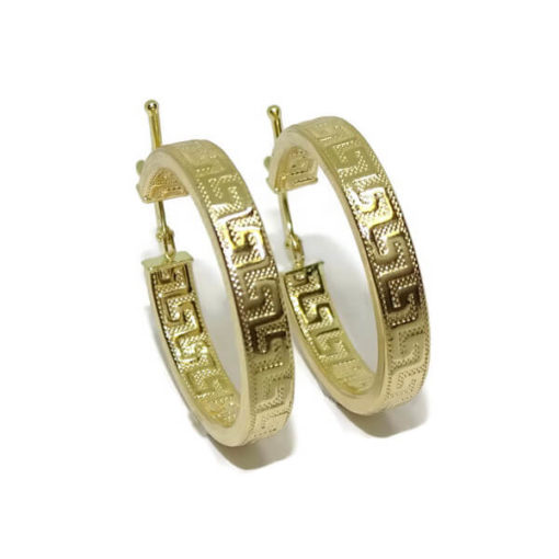 Aros greca oro