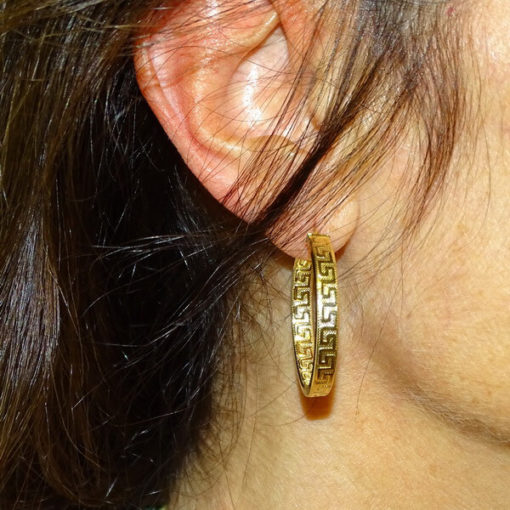 Aros greca oro 4mm - Imagen 2