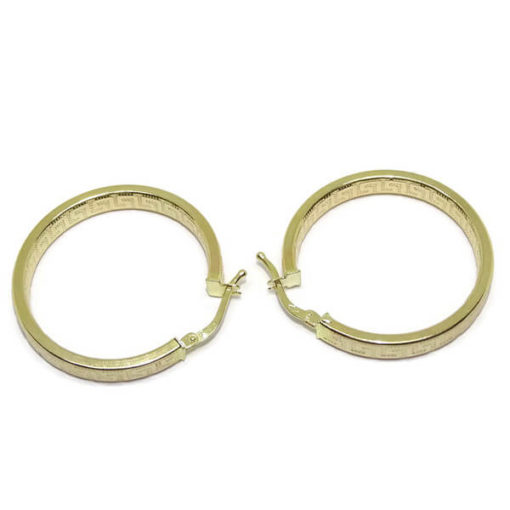 Aros greca oro 4mm - Imagen 5