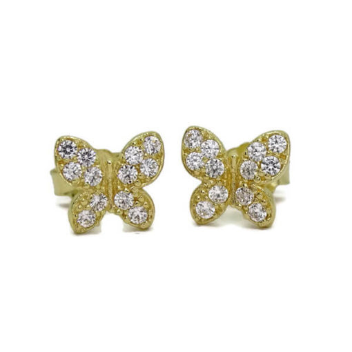 Pendientes mariposas oro - Imagen 5