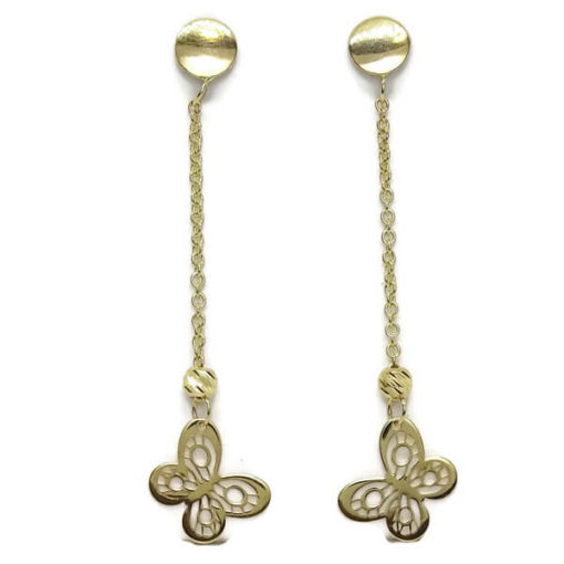 Pendientes mariposas largas - Imagen 3