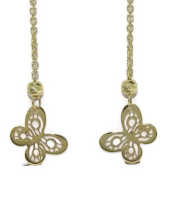 Pendientes mariposas largas