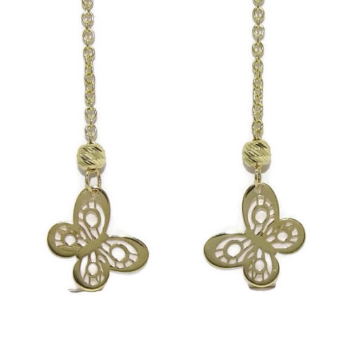 Pendientes mariposas largas